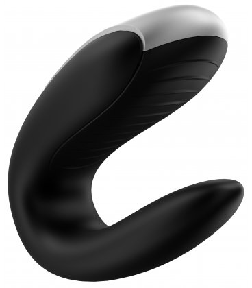 Satisfyer - Double Fun Partner Vibrator, Black