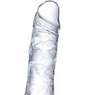Glazed Clear Realistic Dildo, 19cm