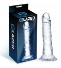 Glazed Clear Realistic Dildo, 19cm