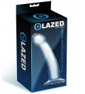 Glazed Curved Clear Dildo, 18cm