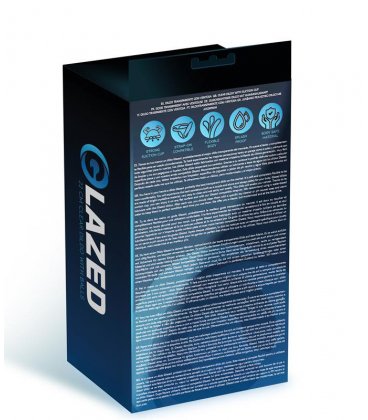 Glazed Curved Clear Dildo, 18cm