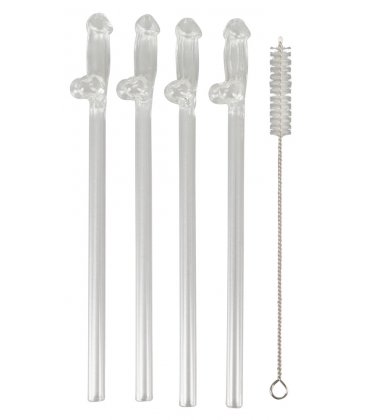 Glass Drinking Straw Willy