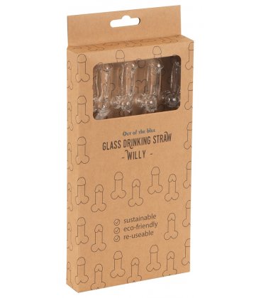 Glass Drinking Straw Willy