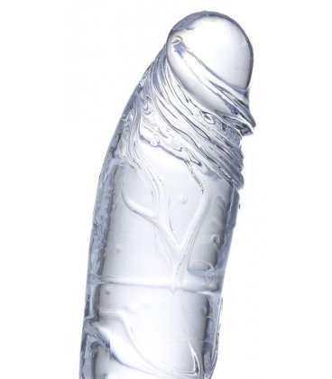 Glazed Clear Dildo, 21,5cm