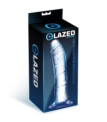 Glazed Clear Dildo, 21,5cm