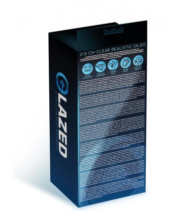 Glazed Clear Dildo, 21,5cm