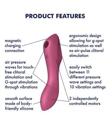 Satisfyer - Curvy Trinity 3, Red
