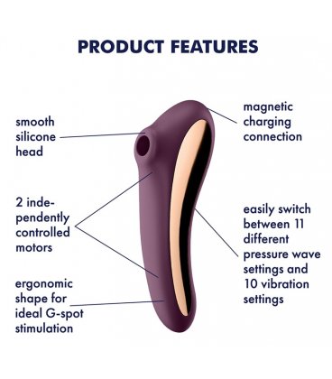 Satisfyer - Dual Kiss, Purple