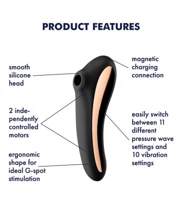 Satisfyer - Dual Kiss, Black