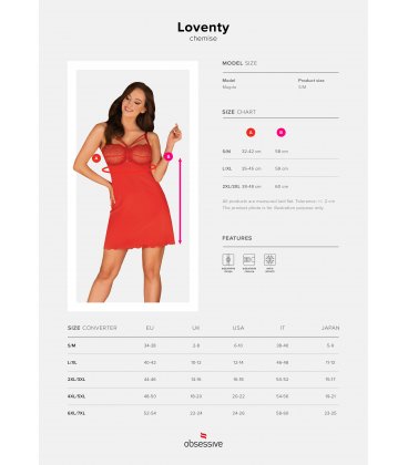 Obsessive - Loventy Chemise & Thong