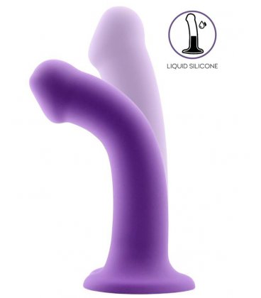 Flexible Soft Liquid Dildo - Purple, Large