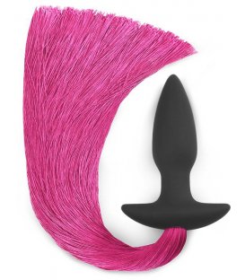 Butt Plug with Pony Tail, Black