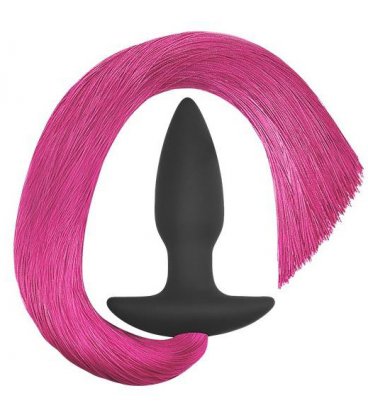 Butt Plug with Pony Tail, Black