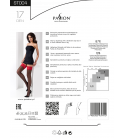 Passion - ST004 Stockings, Black/Red