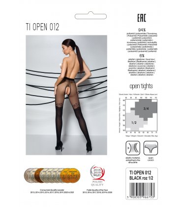 Passion - TIOPEN 012 Garter Stockings, Black