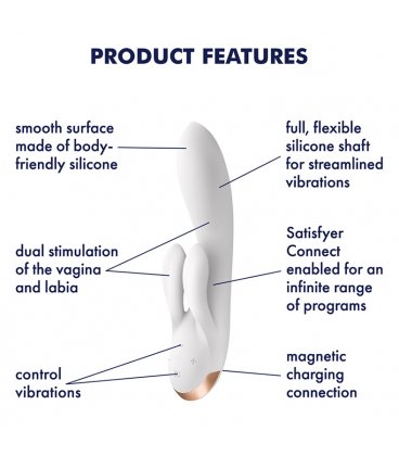 Satisfyer - Double Flex, White