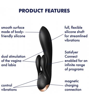 Satisfyer - Double Flex, Black