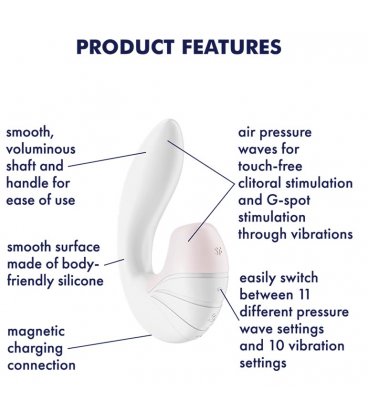 Satisfyer - Supernova Air Pulse + Vibration, White