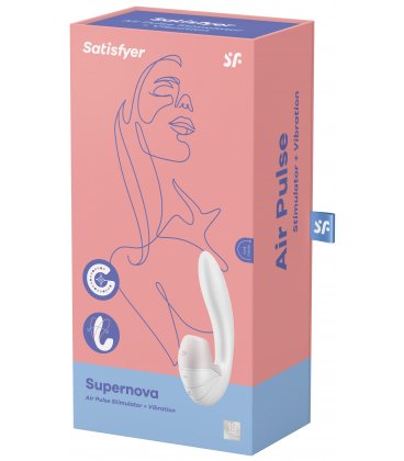 Satisfyer - Supernova Air Pulse + Vibration, White