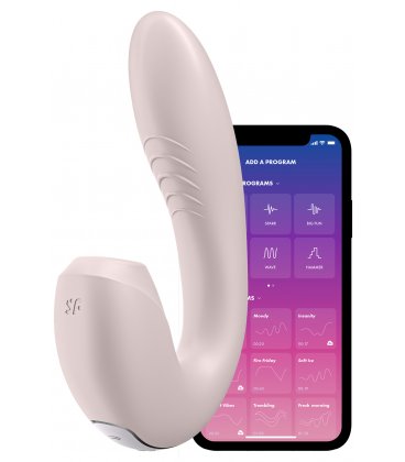 Satisfyer - Sunray Air Pulse + Vibration with App, Beige