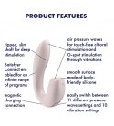 Satisfyer - Sunray Air Pulse + Vibration with App, Beige