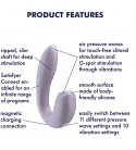 Satisfyer - Sunray Air Pulse + Vibration with App, Vilolet