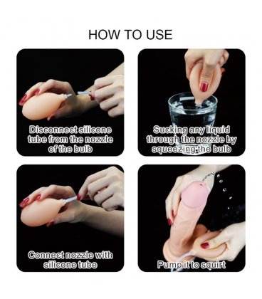 Squirting Dildo - Cumming Softee, 9"