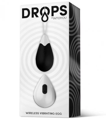 Drops Wireless Vibrating Egg, Black