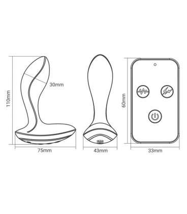 Herrules - Prostate Massager with Electric Shock and Remote