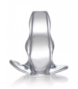Clear View Hollow Anal Plug - Medium