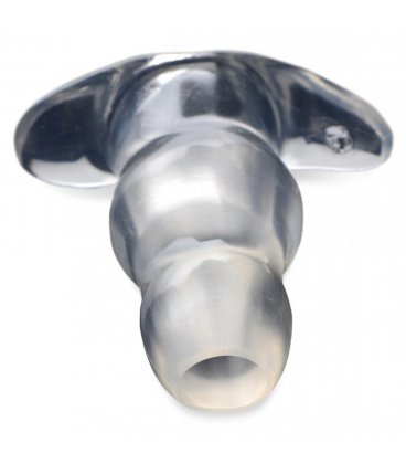 Clear View Hollow Anal Plug - Medium