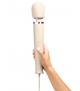 leWand - Powerful Plug-In Vibrating Massager, Cream