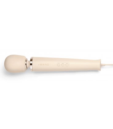 leWand - Powerful Plug-In Vibrating Massager, Cream
