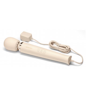 leWand - Powerful Plug-In Vibrating Massager, Cream