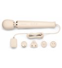 leWand - Powerful Plug-In Vibrating Massager, Cream