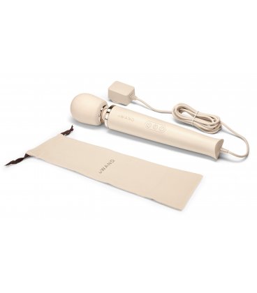 leWand - Powerful Plug-In Vibrating Massager, Cream