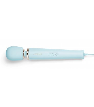 leWand - Powerful Plug-In Vibrating Massager, Sky Blue