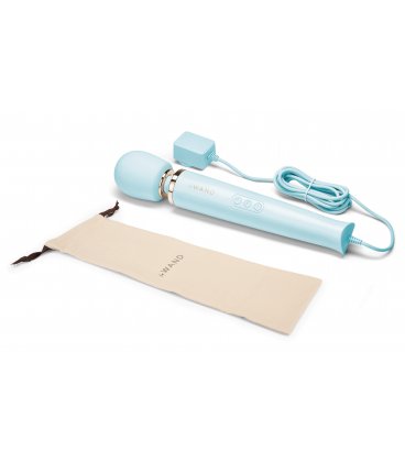 leWand - Powerful Plug-In Vibrating Massager, Sky Blue