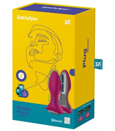 Satisfyer - Rotator Plug 2+, Fuchsia