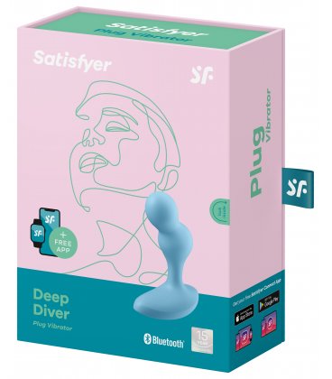 Satisfyer - Deep Diver Plug Vibrator, Blue