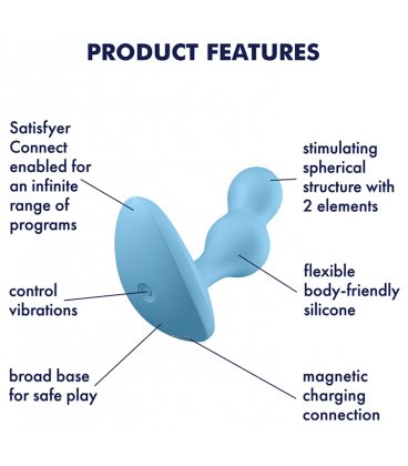 Satisfyer - Deep Diver Plug Vibrator, Blue