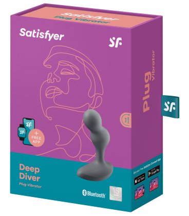 Satisfyer - Deep Diver Plug Vibrator, Grey