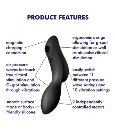 Satisfyer - Curvy Trinity 2, Black
