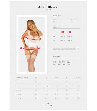 Obsessive - Amor Blanco Corset & Thong