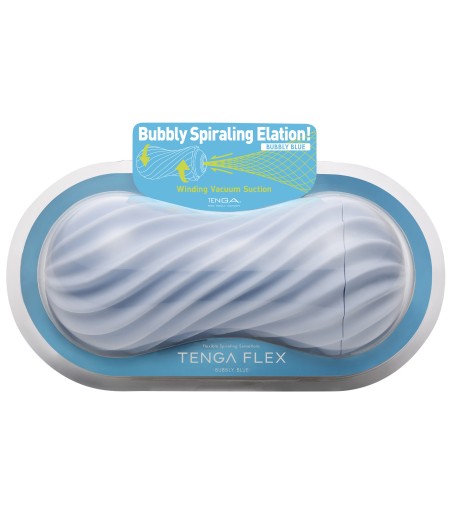 Tenga -  Flex Masturbation Sleeve, Bubbly Blue
