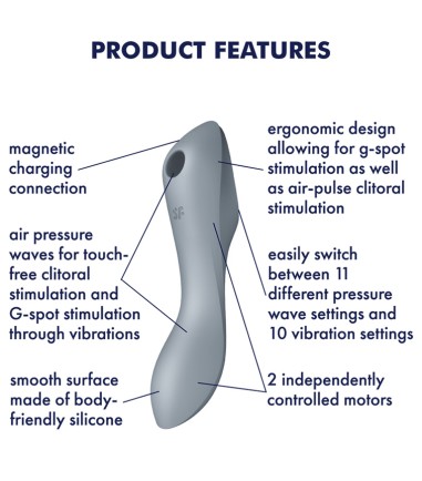 Satisfyer - Curvy Trinity 3, Gray