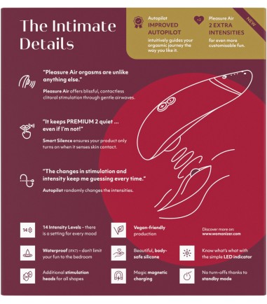 Womanizer - Premium 2, Bordeaux