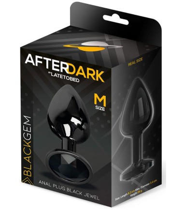 AfterDark - Black Gem Plug, Medium