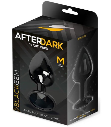 AfterDark - Black Gem Plug, Medium