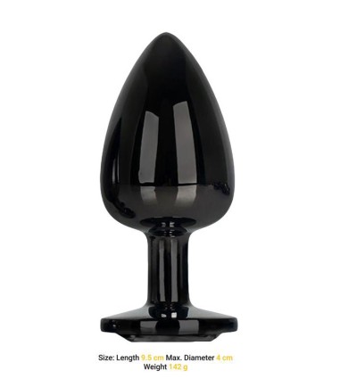 AfterDark - Black Gem Plug, Large